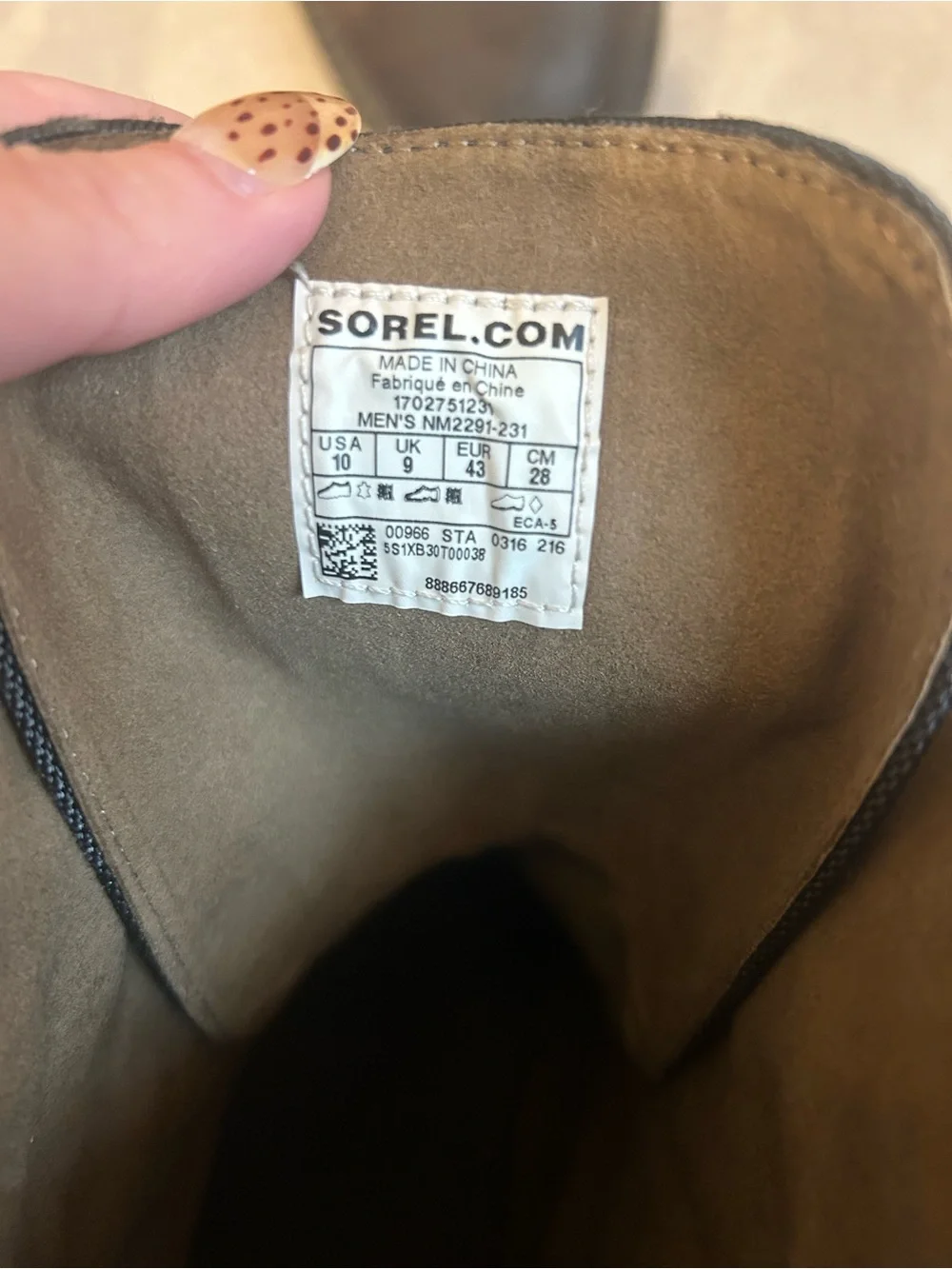 SOREL Men's Madson waterproof Chukka Boot Sz-10